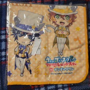 Uta no Prince-sama STARISH Cute Chibi White Tuxedo Cats Yellow Tapestry Throw